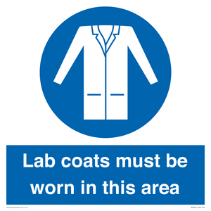 Lab coats must be worn in this area